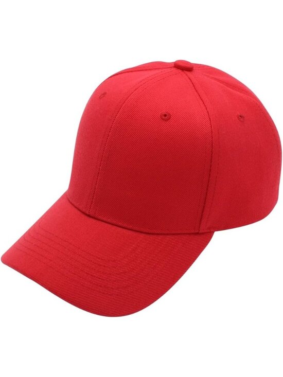 Unisex Burgundy Classic Adjustable Plain Hat Hand Wash Imported Baseball Cap 4 Pcs Washed Plain Baseball Cap, Twill Adjustable Unisex  main image 3